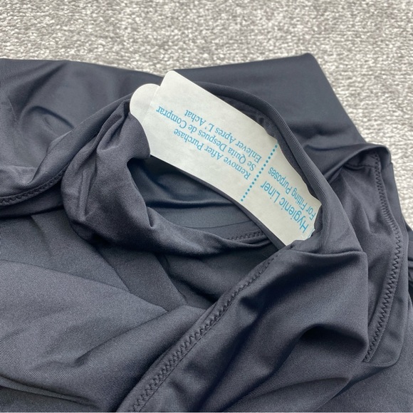 Andie The Luzon One Piece Swimsuit Large Black Halter Full Bottom Low Leg AO209 - Picture 11 of 11